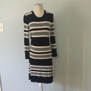 French connection stripped sweater dress size 10